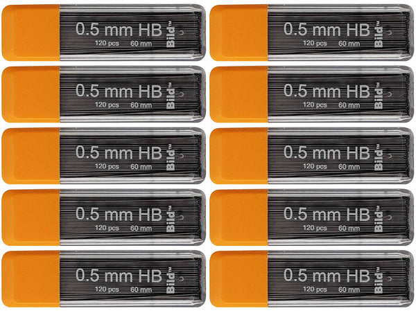 Bild Premium 1200 leads of 0.5 mm Mechanical Pencil Lead Refills - HB Mega, 0.5mm