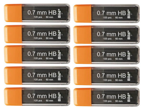 Bild Premium 1200 leads of 0.7 mm Mechanical Pencil Lead Refills - HB Mega, 0.7mm