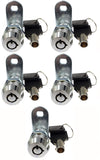Tubular Cam Locks 1" - Non Retaining (Keyed Alike)