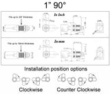 Tubular Cam Locks 1" - Non Retaining (Keyed Alike)