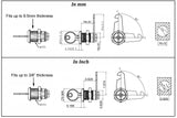 Flat Key Cam Lock 5/8"