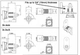 Thumb Cam Lock 7/8"
