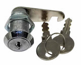 Flat Key Cam Lock 1-1/8"