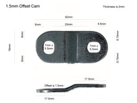 Additional Cams - Write size and quantity needed in "Special instructions for seller"